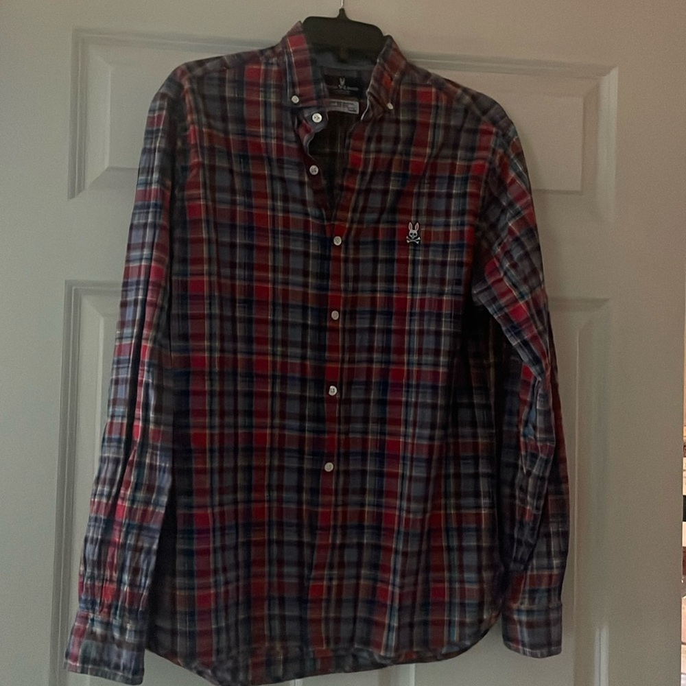 Psycho bunny, men's size medium, long sleeve shirt